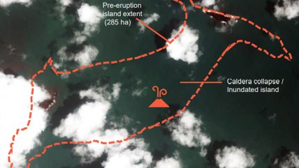  El volcán de Tonga desaparece tras violenta erupción  