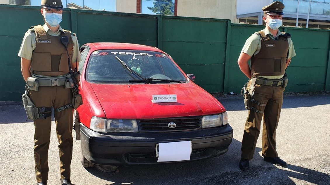 Víctima estaba denunciando en Carabineros el robo de su casa y justo vio pasar a los ladrones