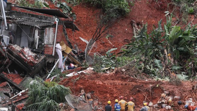 Temporales dejan al menos 24 muertos y 660 familias evacuadas en Sao Paulo