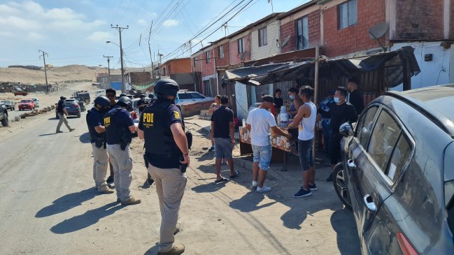 Operativo de la PDI en Arica terminó con 304 extranjeros denunciados