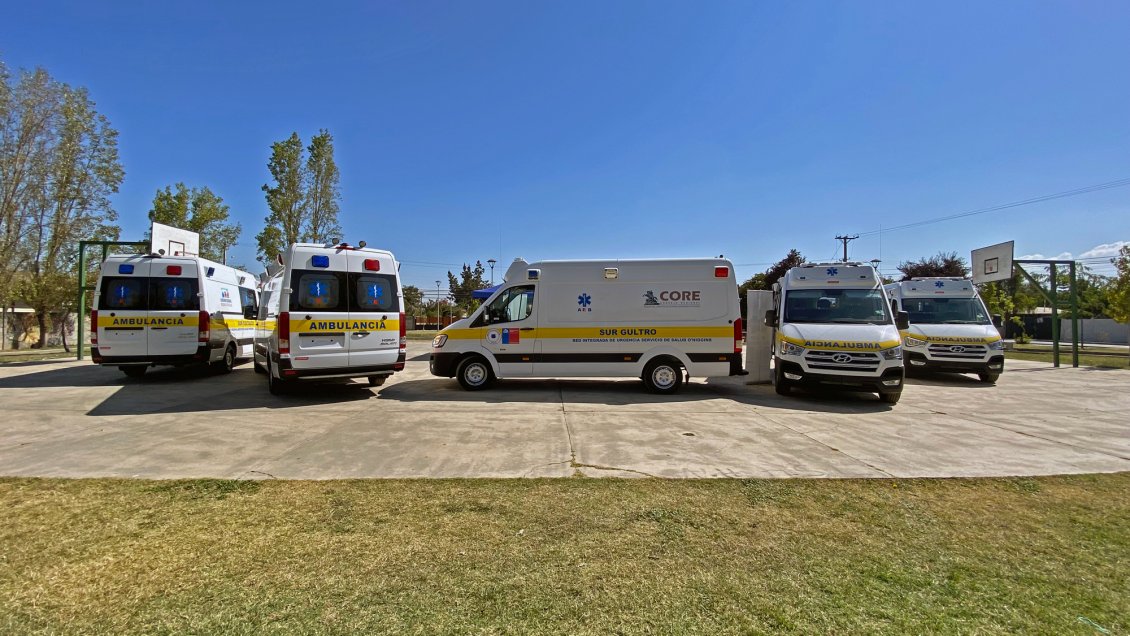 Entregan cinco nuevas ambulancias en O'Higgins