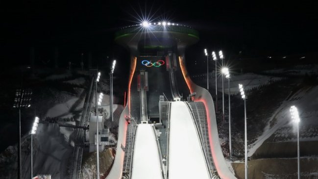 Sede olímpica china de salto de esquí es una 