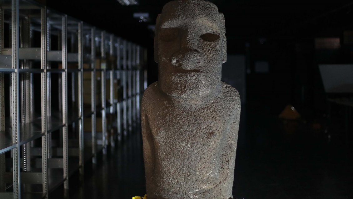 Moai que estaba en el Museo Nacional de Historia Natural de Santiago volverá a Rapa Nui tras 152 años