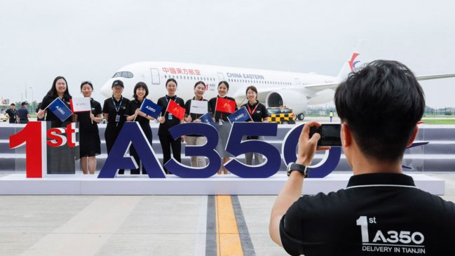 Airbus entrega 142 aviones comerciales a China en 2021