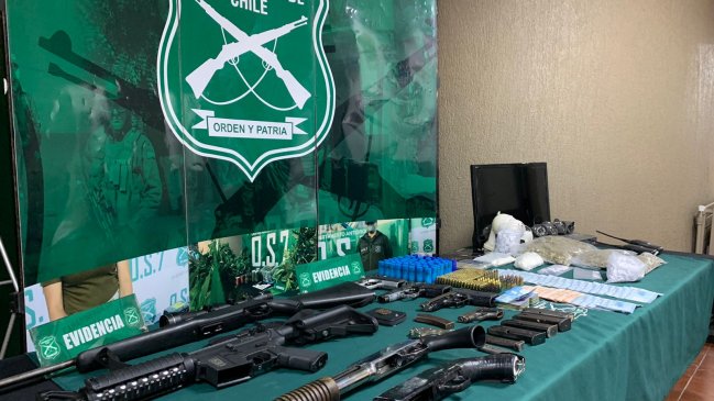 Operativo antidrogas en Viña del Mar permitió incautar ocho armas de fuego