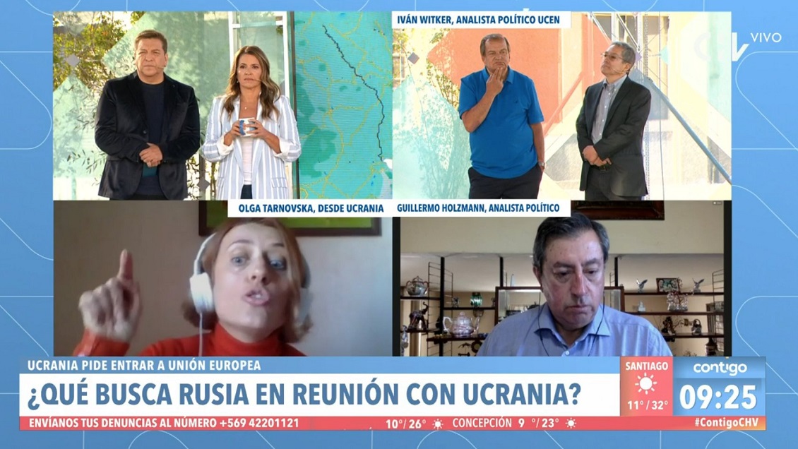 Tenso momento de ucraniana en matinal: Gente que no sabe me está contando qué pasa en mi país