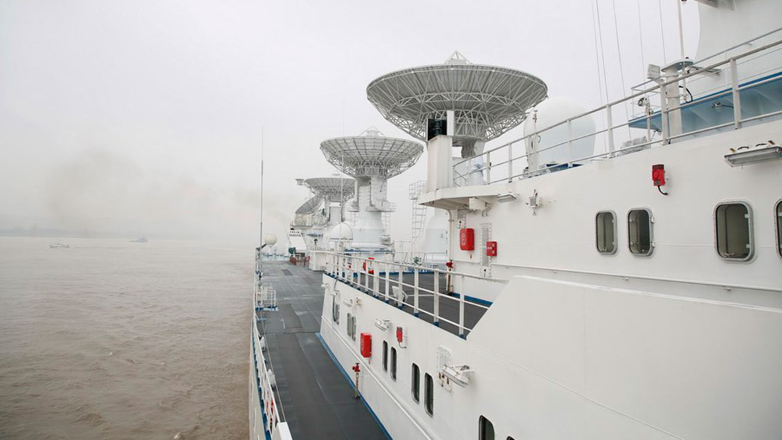 Barco de rastreo espacial de China zarpa para misiones en océano Índico