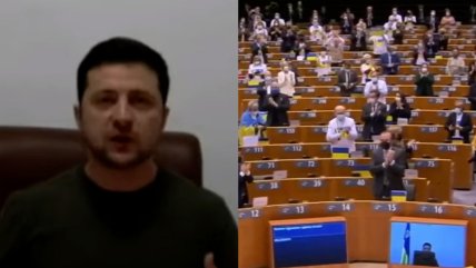   Parlamento europeo ovacionó a Zelenksi quien pidió que la UE demuestre que están con Ucrania 