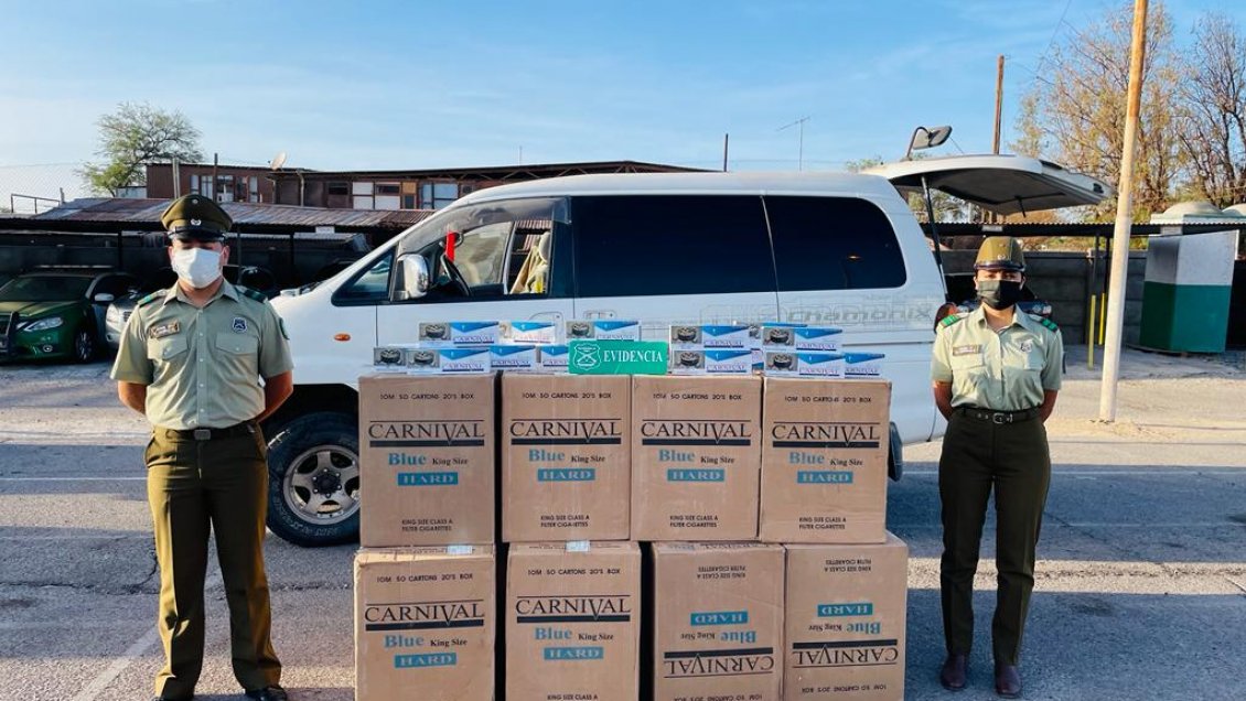 Hombre evadió control policial en Pozo Almonte: Trasladaba cigarrillos de contrabando