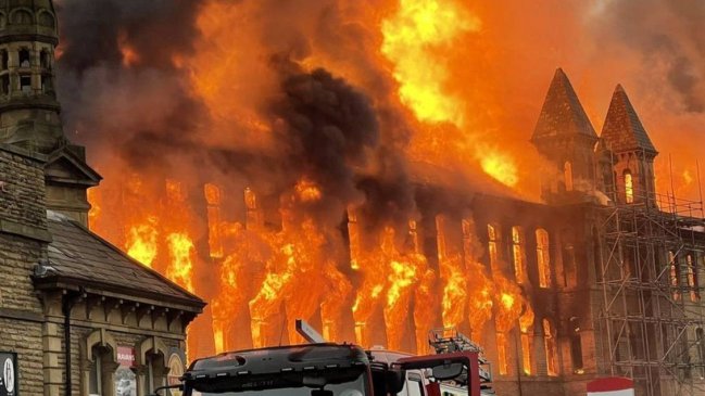 Incendio afectó a edificio que sirvió de locación de 