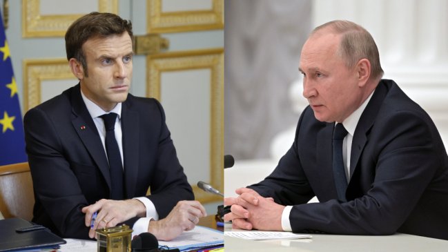 Macron afirmó que volverá a hablar con Putin 
