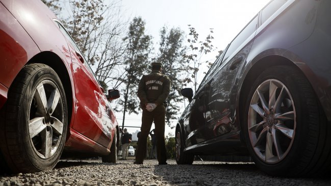 Carabineros recuperó tres automóviles que fueron robados en Peñalolén