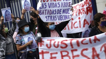   La protesta en la formalización del militar en retiro acusado de femicidio y secuestro en Valparaíso 