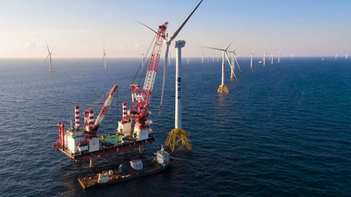 Megaparque eólico marino en China genera 1.000 millones de kWh de electricidad