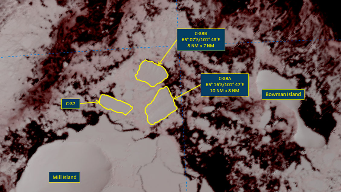 Gigante plataforma de hielo colapsó en la Antártica