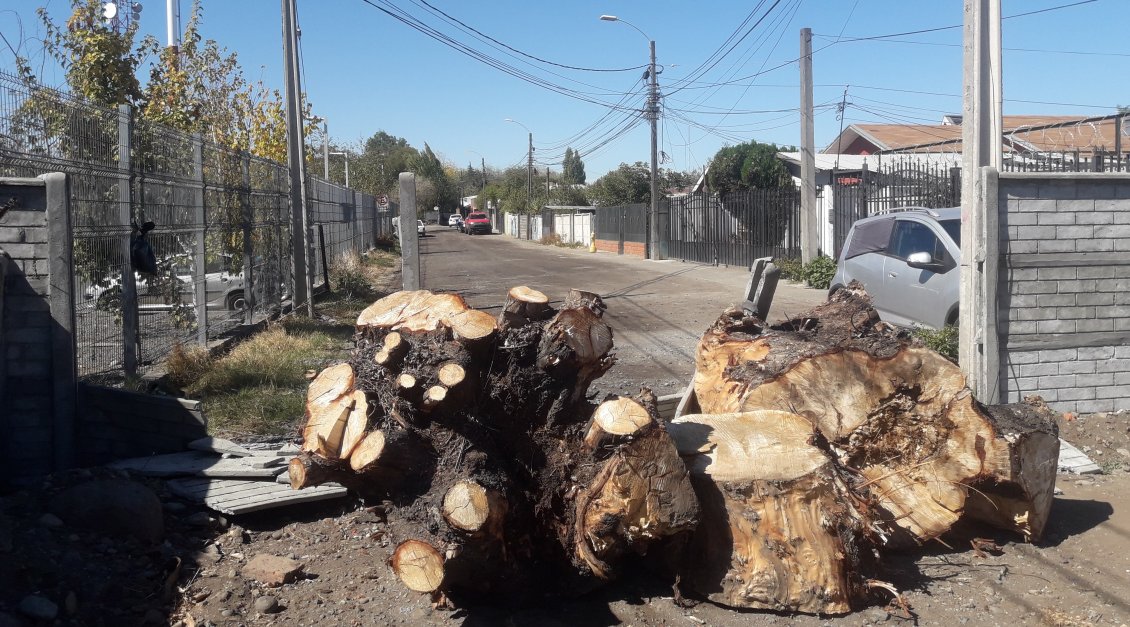Barrio de Chillán sufre bloqueo de vía que imposibilita ingreso de vehículos de emergencia