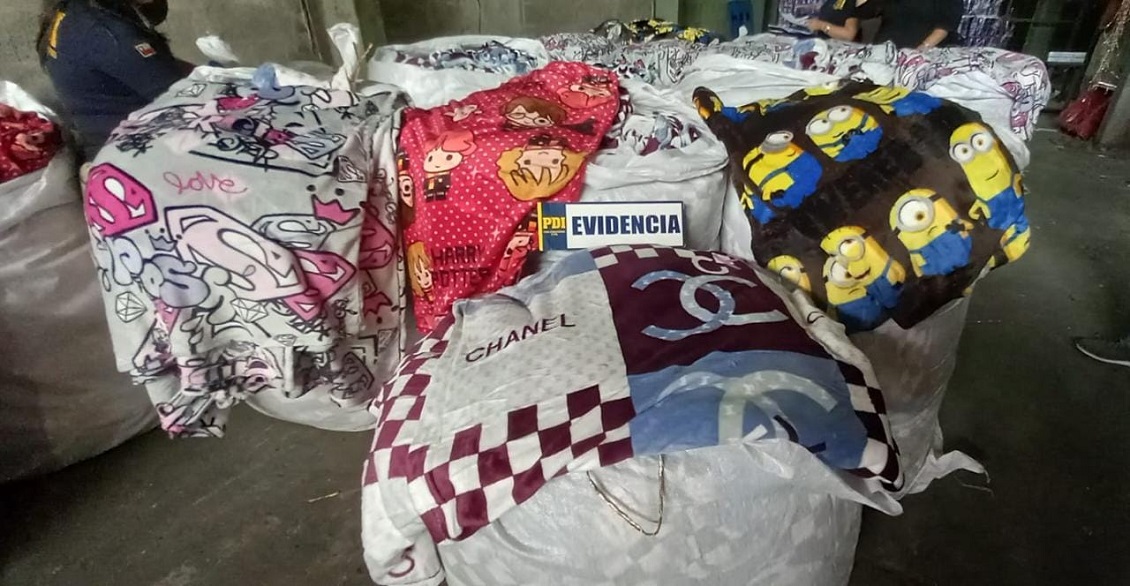 Incautan más de dos mil productos falsificados con logos de reconocidas marcas en Iquique