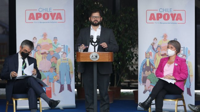 Boric presentó plan de recuperación por 3.700 millones de dólares, 