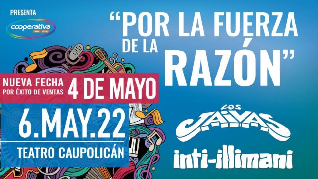 Inti Illimani y Los Jaivas sumaron nueva fecha por éxito de ventas