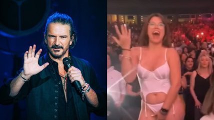  Mujer se quitó la ropa en pleno concierto de Ricardo Arjona  