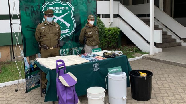 Seis detenidos y 36 kilos de pasta base incautada deja operativo antidrogas en Viña del Mar y Melipilla