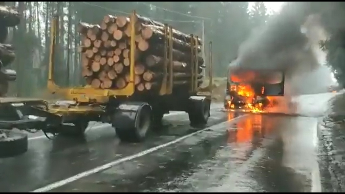 Tres camiones fueron quemados en Collipulli