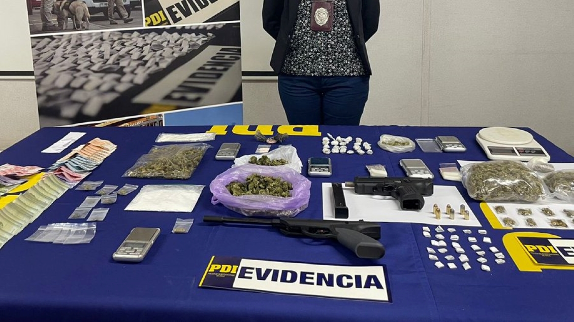 PDI desbarató banda que traficaba drogas en villa de Lo Prado