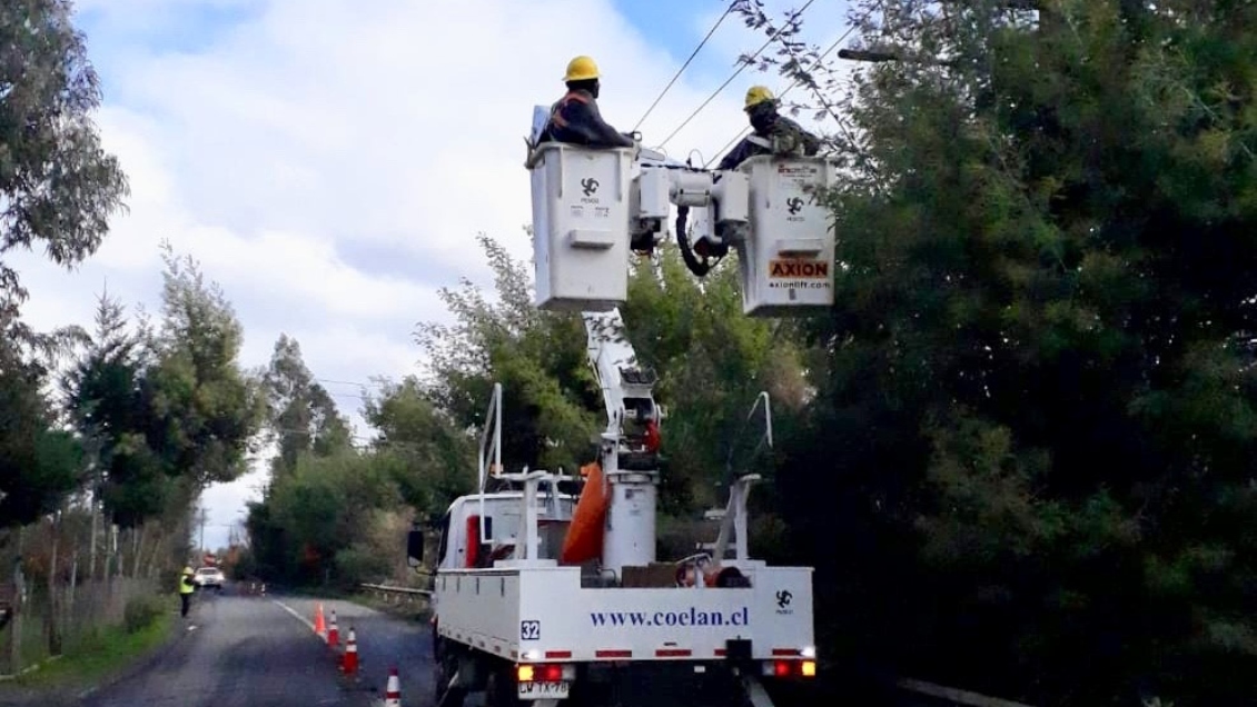 La Araucanía: Temporal deja a 4.000 clientes de CGE sin suministro eléctrico