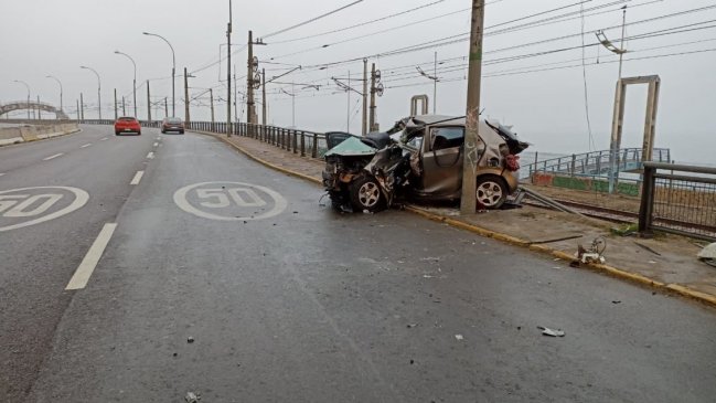 Prisión preventiva para conductor que, ebrio y sin licencia, protagonizó fatal accidente en Valparaíso