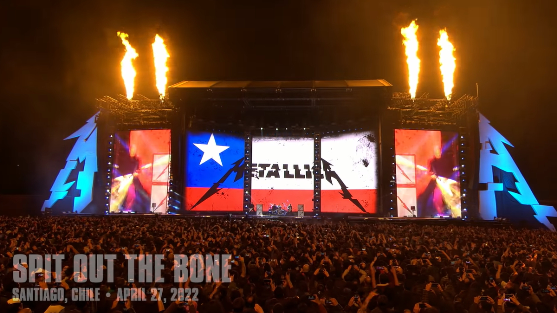 Metallica estrena registros oficiales de su paso por Chile