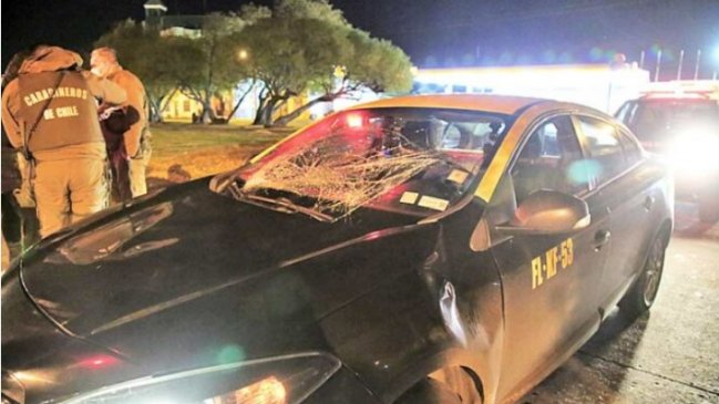 Taxista chocó contra un caballo en Punta Arenas: 