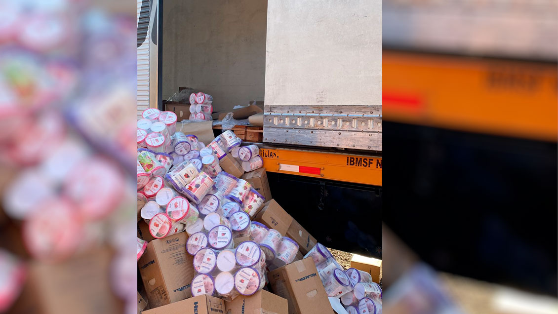 Ladrones robaron camión argentino con más de 10.000 kilos de helado en el sector norte de Santiago