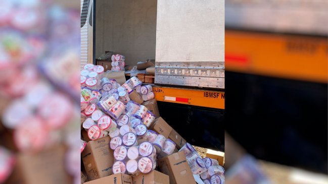 Ladrones robaron camión argentino con más de 10.000 kilos de helado en el sector norte de Santiago