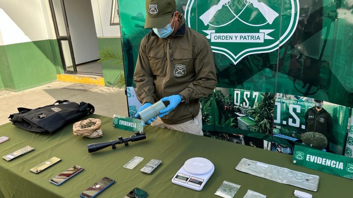 Operativo antidrogas deja ocho detenidos y una lacrimógena incautada en Valparaíso