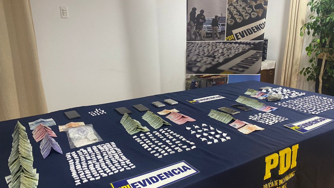 Nueve detenidos dejó operativo antidrogas en la Población Orval de Limache