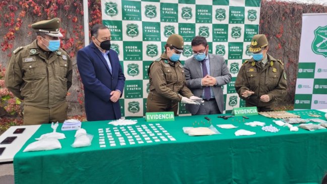 OS7 detuvo a tres personas e incautó más de 10 mil dosis de droga en Chillán y Pinto
