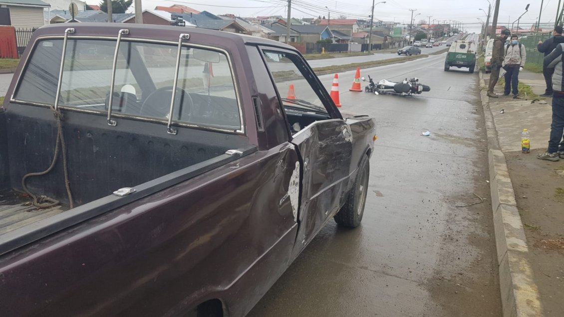 Accidente de tránsito dejó a una persona lesionada en Punta Arenas