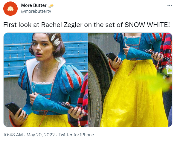 Blancanieves: se filtran primeras fotos de Rachel Zegler como la  protagonista