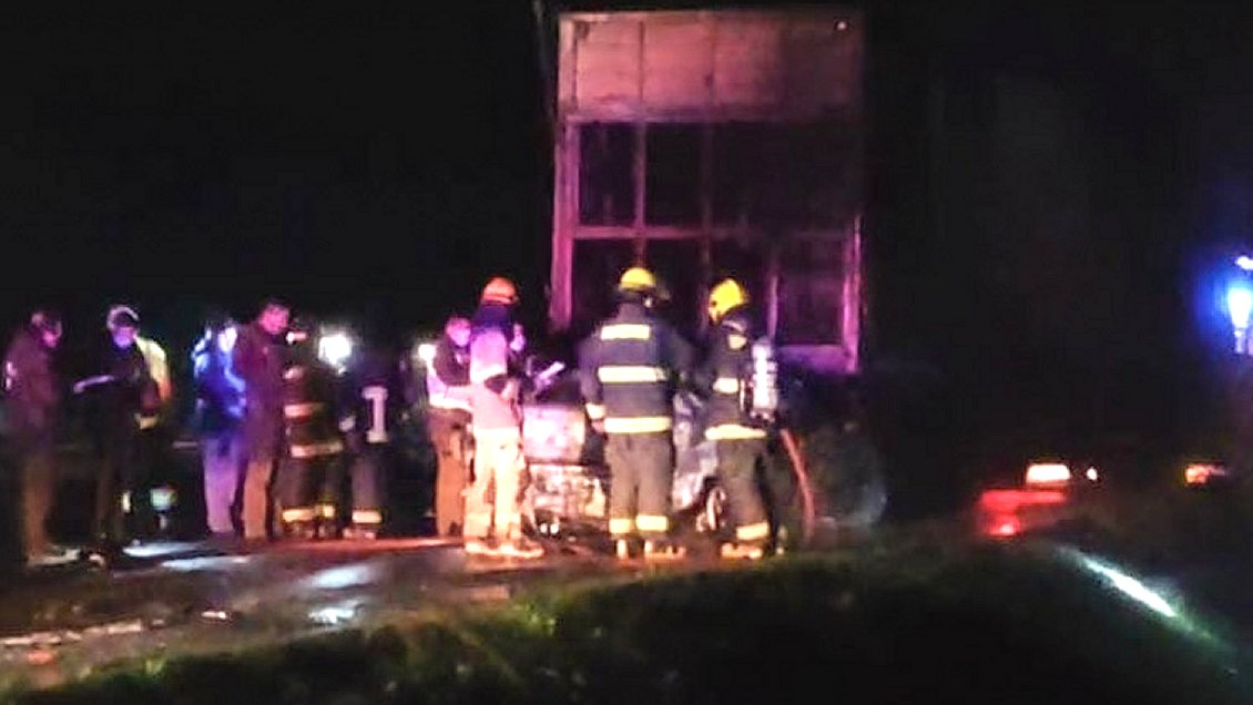 Conductor murió en accidente en la Ruta 5: Su vehículo se incendió
