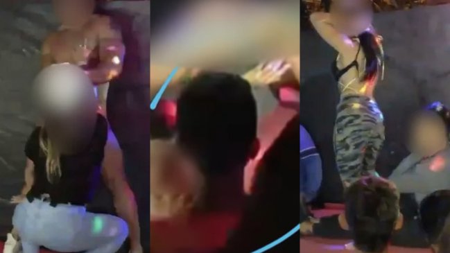 Fiesta explícita con strippers causó indignación: Había niños en el público