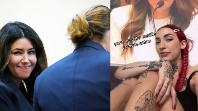 Joven se tatuó a Camille Vasquez, la abogada de Johnny Depp