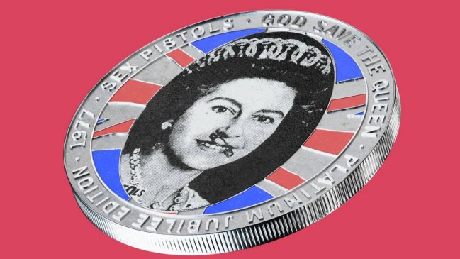 Lanzan moneda de Sex Pistols para conmemorar el Jubileo de Reina Isabel II