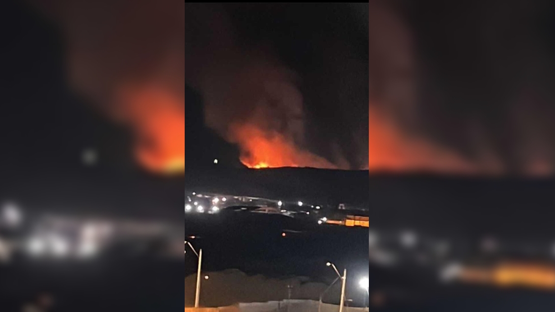 Suspenden clases en colegios municipales por gran incendio en ex vertedero de Antofagasta