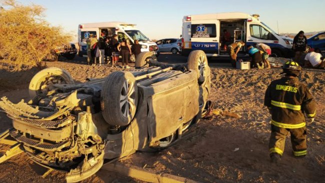 Accidente de tránsito dejó cuatro heridos de gravedad en Pozo Almonte: Lactante salió ileso