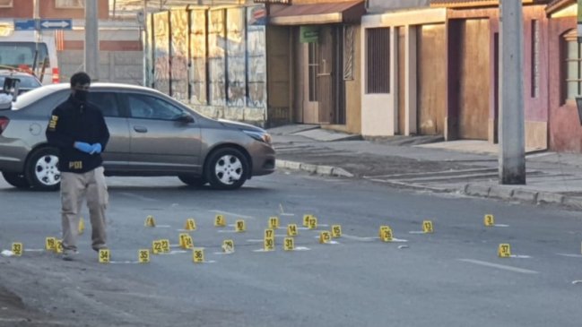 Hubo al menos 38 disparos: PDI indaga balacera en Calama