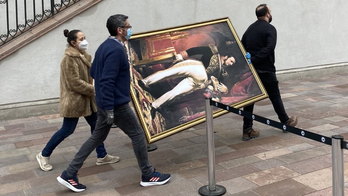 ¿Qué pasó con el cuadro de Manuel Bulnes en La Moneda? Presidencia aclaró polémica tuitera