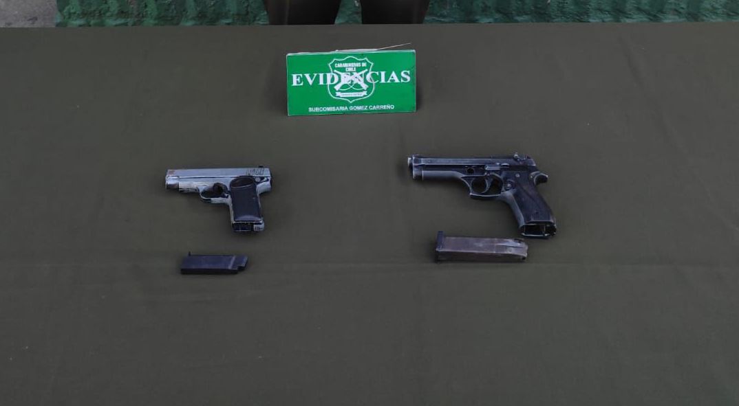 Detención ciudadana tras asalto termina con dos sujetos armados capturados en Viña del Mar