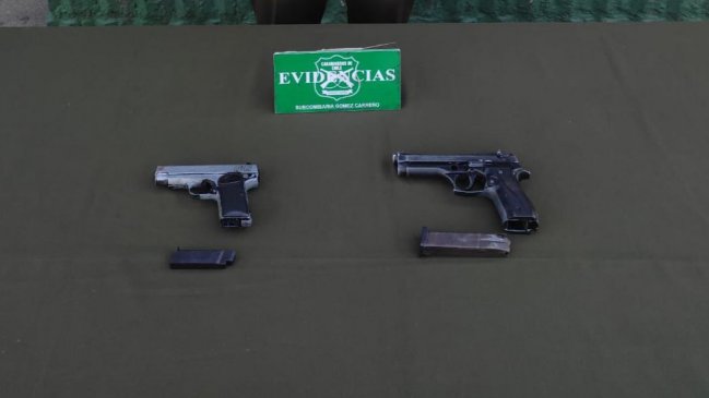 Detención ciudadana tras asalto termina con dos sujetos armados capturados en Viña del Mar