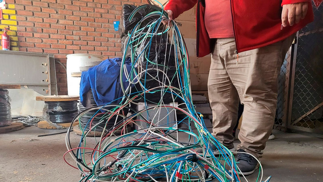 PDI detuvo a hombre que vendía cableado robado del sistema de iluminación de Arica