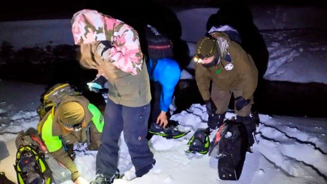 Carabineros rescató a pareja que se extravió en sector cordillerano de Ñuble